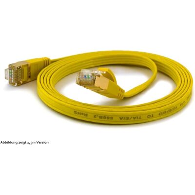 Cavo di Rete FTP CAT6A Giallo 5m Wantec Cavo di Rete FTP CAT6A Giallo 5m Wantec