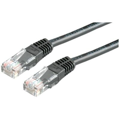 Roline Cavo patch UTP cat.6, 10m, nero 10m (U/UTP, CAT6, 10 m), Cavo di rete Roline Cavo patch UTP cat.6, 10m, nero 10m (U/UTP, CAT6, 10 m), Cavo di rete