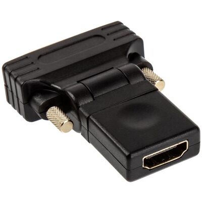 Akasa Adattatore DVI-D a HDMI, flessibile (HDMI, 4.30 cm), Adattatore dati + video, Nero Akasa Adattatore DVI-D a HDMI, flessibile (HDMI, 4.30 cm), Adattatore dati + video, Nero