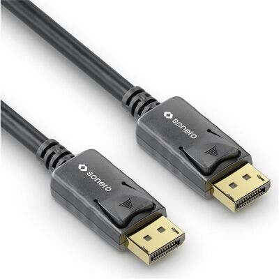 Sonero Cavo 4K Displayport 1.2 maschio <->, 4K/60Hz, 1,5 m (1.50 m), Cavo video, Nero Sonero Cavo 4K Displayport 1.2 maschio <->, 4K/60Hz, 1,5 m (1.50 m), Cavo video, Nero