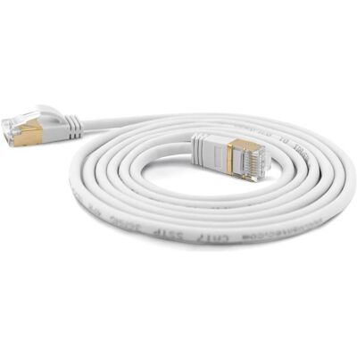 Cavo di collegamento Wantec - RJ-45 a RJ-45 - 3M - Cat 6A - Bianco Cavo di collegamento Wantec - RJ-45 a RJ-45 - 3M - Cat 6A - Bianco