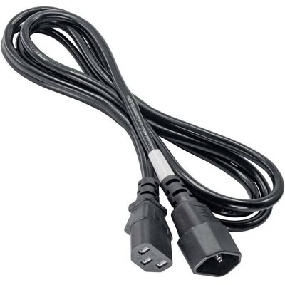 Akyga AK PC di verlaengerungs Stromkabel, per PC, stampante, Schermi NERO IEC C13 (1.80 m), Cavo di alimentazione, Nero Akyga AK PC di verlaengerungs Stromkabel, per PC, stampante, Schermi NERO IEC C13 (1.80 m), Cavo di alimentazione, Nero