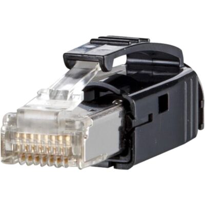 Metz Connect 1401505012-E Connettore a filo nero Rj-45 (CAT6a), Cavo di rete Metz Connect 1401505012-E Connettore a filo nero Rj-45 (CAT6a), Cavo di rete