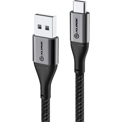 Cavo Ultra USB-C a USB-A ALOGIC - 0,3m Grigio - USB 2.0 Cavo Ultra USB-C a USB-A ALOGIC - 0,3m Grigio - USB 2.0