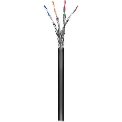 Goobay Cavo di rete CAT 6 S/FTP 4 x (S/FTP, CAT6a, 100 m), Cavo di rete Goobay Cavo di rete CAT 6 S/FTP 4 x (S/FTP, CAT6a, 100 m), Cavo di rete