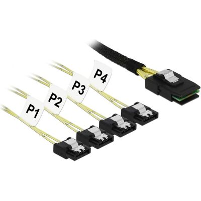 Delock Mini SAS SFF-8087 (100 cm, Mini-SAS), Cavo interno (PC) Delock Mini SAS SFF-8087 (100 cm, Mini-SAS), Cavo interno (PC)