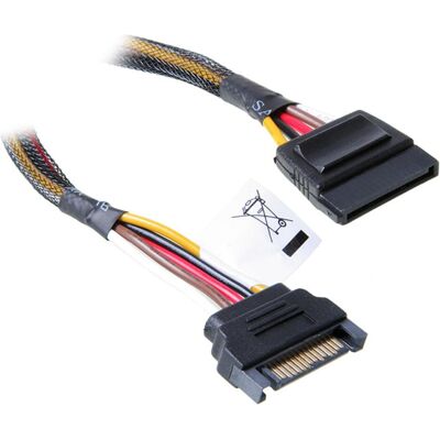 Akasa Prolunga di alimentazione SATA - 30 cm (30 cm, 15 pin S-ATA), Cavo interno (PC) Akasa Prolunga di alimentazione SATA - 30 cm (30 cm, 15 pin S-ATA), Cavo interno (PC)