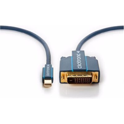 ClickTronic DVI — Mini DisplayPort (3 m), Cavo video, Blu ClickTronic DVI — Mini DisplayPort (3 m), Cavo video, Blu