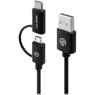 Cavo USB e Adattatore Multiporta ALOGIC - 1m - Nero Cavo USB e Adattatore Multiporta ALOGIC - 1m - Nero