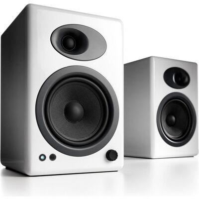 Audioengine A5+ (1 coppia, 150 W), Hi-Fi + Altoparlante home cinema, Bianco Audioengine A5+ (1 coppia, 150 W), Hi-Fi + Altoparlante home cinema, Bianco