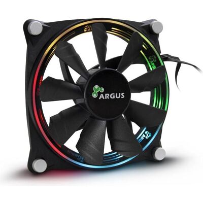 Intertech Inter Tech Inter-Tech Fan 120*120*22 Argus Valo 1205 RGB (120 mm, 1x), Ventola PC, Nero Intertech Inter Tech Inter-Tech Fan 120*120*22 Argus Valo 1205 RGB (120 mm, 1x), Ventola PC, Nero