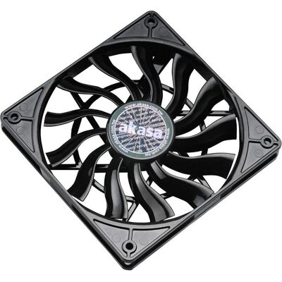 Akasa AK-FN078 Ventilatore PWM Slimline (120 mm, 4x), Ventola PC, Nero Akasa AK-FN078 Ventilatore PWM Slimline (120 mm, 4x), Ventola PC, Nero