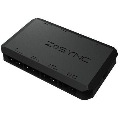 Zalman Confezione tripla ZM-LF120 ARGB da 120 mm con controller (120 mm, 3x), Ventola PC, Nero Zalman Confezione tripla ZM-LF120 ARGB da 120 mm con controller (120 mm, 3x), Ventola PC, Nero