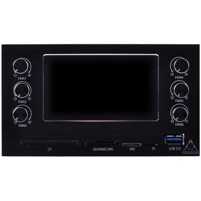 Phobya Controllore MaxGuide 6 Dualbay Fan/Pump VFD (6 Ventilatore), Controller ventole PC, Nero Phobya Controllore MaxGuide 6 Dualbay Fan/Pump VFD (6 Ventilatore), Controller ventole PC, Nero