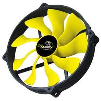 Akasa Ventola Viper R PWM (140 mm, 1x), Ventola PC, Giallo, Nero Akasa Ventola Viper R PWM (140 mm, 1x), Ventola PC, Giallo, Nero