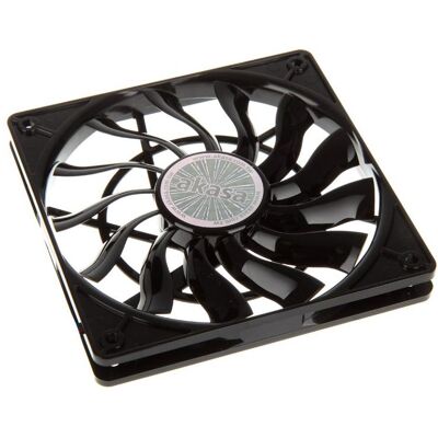 Akasa AK-FN078 Ventilatore PWM Slimline (120 mm, 4x), Ventola PC, Nero Akasa AK-FN078 Ventilatore PWM Slimline (120 mm, 4x), Ventola PC, Nero