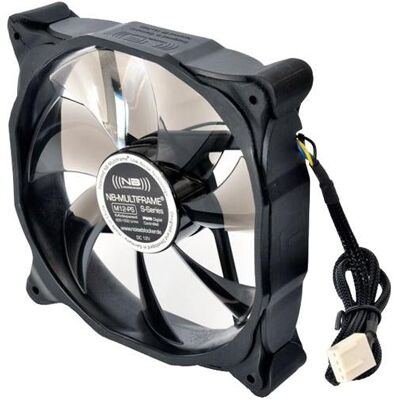 Noiseblocker Multiframe serie S M12-PS (120 mm, 1x), Ventola PC, Nero, Bianco Noiseblocker Multiframe serie S M12-PS (120 mm, 1x), Ventola PC, Nero, Bianco