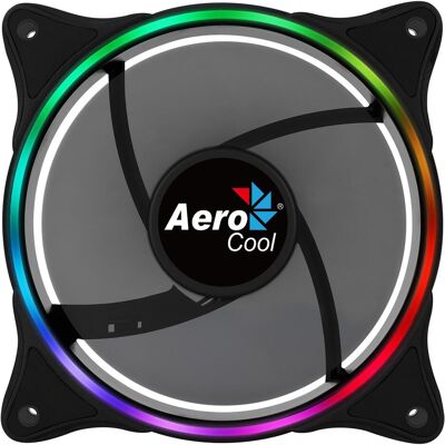 Aerocool Ventola a 12 LED Eclipse, RGB (120 mm, 1x), Ventola PC, Nero Aerocool Ventola a 12 LED Eclipse, RGB (120 mm, 1x), Ventola PC, Nero