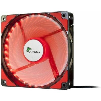 Intertech L12025 - ventola da 120 mm - rossa 1200 giri/min 33 LED effetto spirale cuscinetti gommati (120 mm, 1x), Ventola PC, Rosso Intertech L12025 - ventola da 120 mm - rossa 1200 giri/min 33 LED effetto spirale cuscinetti gommati (120 mm, 1x), Ventola PC, Rosso