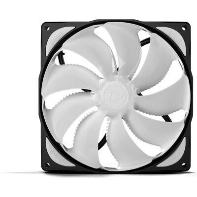 Noiseblocker NB-eLoop Ventilatore B14-3 (140 mm, 1x), Ventola PC, Bianco, Nero Noiseblocker NB-eLoop Ventilatore B14-3 (140 mm, 1x), Ventola PC, Bianco, Nero