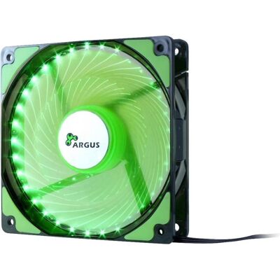Intertech L12025 - ventola da 120 mm - verde 1200 giri/min 33 LED effetto spirale cuscinetti gommati (120 mm, 1x), Ventola PC, Verde Intertech L12025 - ventola da 120 mm - verde 1200 giri/min 33 LED effetto spirale cuscinetti gommati (120 mm, 1x), Ventola PC, Verde