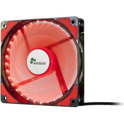 Intertech L12025 - ventola da 120 mm - rossa 1200 giri/min 33 LED effetto spirale cuscinetti gommati (120 mm, 1x), Ventola PC, Rosso Intertech L12025 - ventola da 120 mm - rossa 1200 giri/min 33 LED effetto spirale cuscinetti gommati (120 mm, 1x), Ventola PC, Rosso