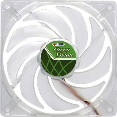 Titan Ventola,, 120x120x25mm, TFD-12025GT12Z/V2(RB), Green Vision (120 mm, 1x), Ventola PC, Trasparente Titan Ventola,, 120x120x25mm, TFD-12025GT12Z/V2(RB), Green Vision (120 mm, 1x), Ventola PC, Trasparente