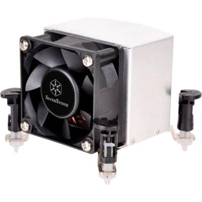 Silverstone Raffreddatore per CPU SST-AR09-115XP (66 mm), Dissipatore CPU, Nero, Argento Silverstone Raffreddatore per CPU SST-AR09-115XP (66 mm), Dissipatore CPU, Nero, Argento