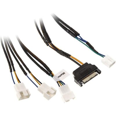 Akasa Cavo di distribuzione Flexa FP3S PWM (3 ventole) - con maniche (30 cm, PWM a 4 pin, SATA), Cavo interno (PC) Akasa Cavo di distribuzione Flexa FP3S PWM (3 ventole) - con maniche (30 cm, PWM a 4 pin, SATA), Cavo interno (PC)