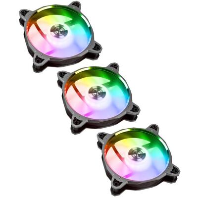 Lian-Li BR120 Digitale RGB PWM (120 mm, 3x), Ventola PC, Nero Lian-Li BR120 Digitale RGB PWM (120 mm, 3x), Ventola PC, Nero