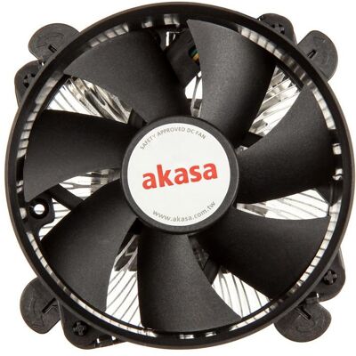 Akasa Raffreddatore della CPU AK-CC7108EP01 (58.50 mm), Dissipatore CPU, Nero Akasa Raffreddatore della CPU AK-CC7108EP01 (58.50 mm), Dissipatore CPU, Nero