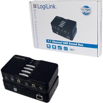 LogiLink Sound Box 7.1 (USB 2.0), Scheda audio, Nero LogiLink Sound Box 7.1 (USB 2.0), Scheda audio, Nero