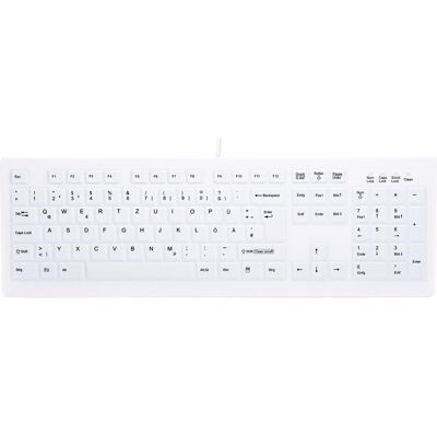 Active Key MedicalKey AK-C8100 Sanitizable (DE, Cablato), Tastiera, Bianco Active Key MedicalKey AK-C8100 Sanitizable (DE, Cablato), Tastiera, Bianco