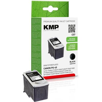 KMP, Cartucce, Cartuccia d'inchiostro C57 compatibile con PG-40 (FC) KMP, Cartucce, Cartuccia d'inchiostro C57 compatibile con PG-40 (FC)