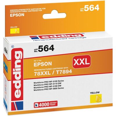 Cartuccia inchiostro gialla Edding - Compatibile con Epson 78XXL - Cartuccia stampante Cartuccia inchiostro gialla Edding - Compatibile con Epson 78XXL - Cartuccia stampante
