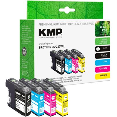 KMP, Cartucce, Tinte sostituito LC223VAL (C, FC, M, Y) KMP, Cartucce, Tinte sostituito LC223VAL (C, FC, M, Y)
