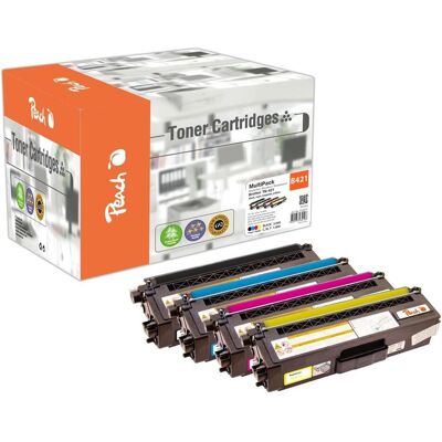 Cartuccia toner Peach PT793 - Confezione da 4, Nero Ciano Magenta Giallo Cartuccia toner Peach PT793 - Confezione da 4, Nero Ciano Magenta Giallo