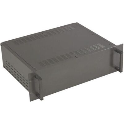 RS PRO Custodia rack in acciaio 19" 3U - Ventilato - Nero RS PRO Custodia rack in acciaio 19" 3U - Ventilato - Nero