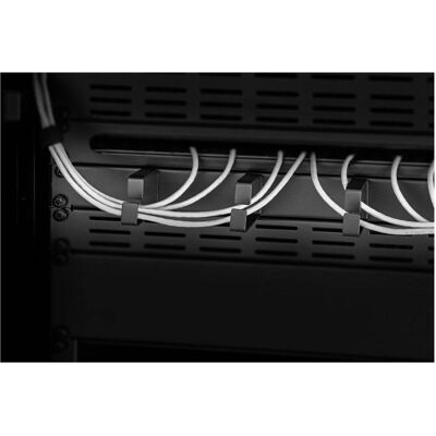 Pannello di gestione cavi rack server da 19 pollici - Nero Pannello di gestione cavi rack server da 19 pollici - Nero