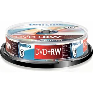 Philips 1x10 DVD+RW 4.7GB 4x SP (10x), Disco ottico Philips 1x10 DVD+RW 4.7GB 4x SP (10x), Disco ottico