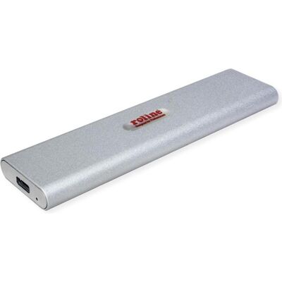 Custodia Esterna SSD Roline - USB-C, NVMe, M.2, Argento Custodia Esterna SSD Roline - USB-C, NVMe, M.2, Argento