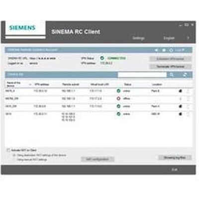Siemens SINEMA RC Aggiornamento 64 VPN - Software Siemens SINEMA RC Aggiornamento 64 VPN - Software