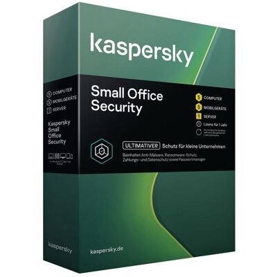 Kaspersky Small Office Security - 2024 - Supporto per 5 PC, dispositivi mobili, 1 server Kaspersky Small Office Security - 2024 - Supporto per 5 PC, dispositivi mobili, 1 server