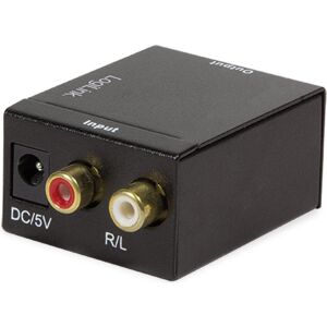 LogiLink Convertitore audio analogico (Analogico -> Digitale), Adattatore audio, Nero LogiLink Convertitore audio analogico (Analogico -> Digitale), Adattatore audio, Nero