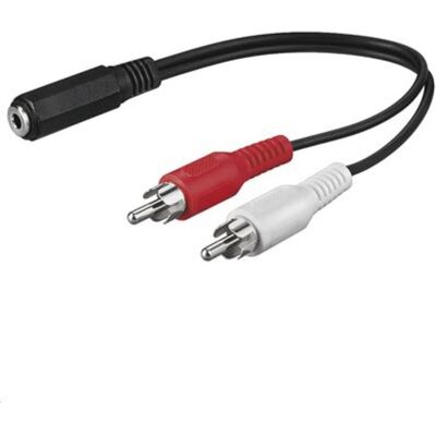 MicroConnect Cinch - jack da 3,5 mm (0.20 m), Cavo audio MicroConnect Cinch - jack da 3,5 mm (0.20 m), Cavo audio