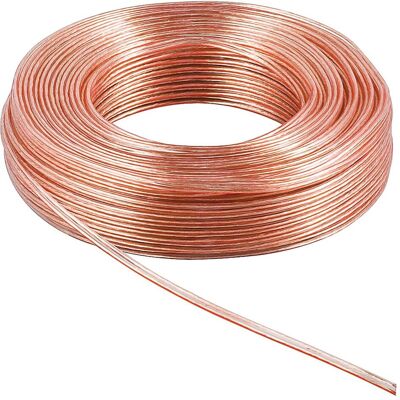 Goobay 15019 (100 m, 1.50 mm².), Cavo per altoparlanti, Trasparente Goobay 15019 (100 m, 1.50 mm².), Cavo per altoparlanti, Trasparente
