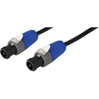 MONACOR MSC-102/SW Cavo altoparlante - 2m, Speakon, Nero MONACOR MSC-102/SW Cavo altoparlante - 2m, Speakon, Nero