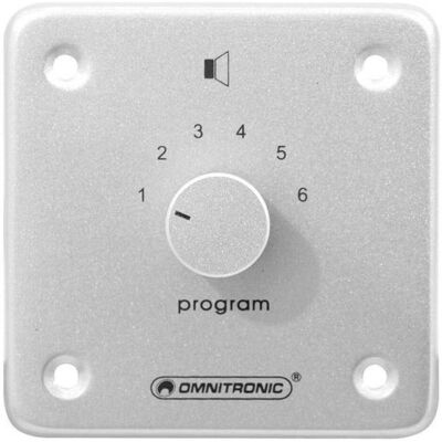 Omnitronic ELA-Programmwähler - Componenti altoparlante - Argento Omnitronic ELA-Programmwähler - Componenti altoparlante - Argento
