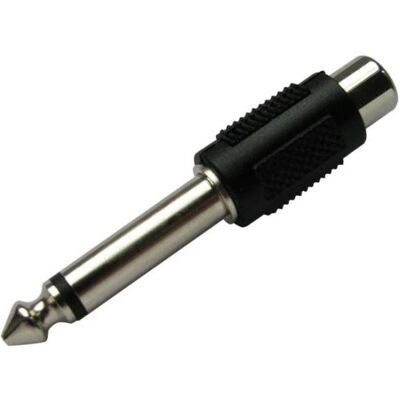 Schwaiger 6.3mm Klinke—Cinch (Adattatore jack), Adattatore audio, Nero Schwaiger 6.3mm Klinke—Cinch (Adattatore jack), Adattatore audio, Nero