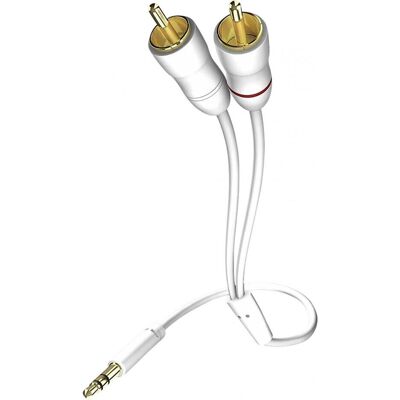 Inakustik Jack stereo STAR - 2x RCA (0.50 m, Cavo AUX, Cavo Cinch), Cavo audio Inakustik Jack stereo STAR - 2x RCA (0.50 m, Cavo AUX, Cavo Cinch), Cavo audio